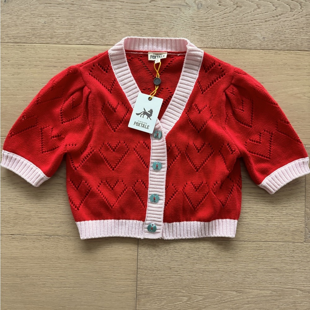 Finding Foxtale sweetheart cardigan girls size 8